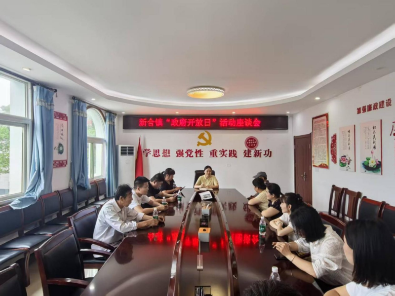 【政府开放日】新合镇人民政府组织开展“政府开放日”活动